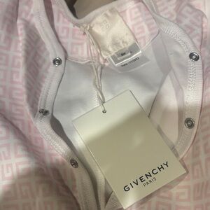 Givenchy Baby Onesie in Soft Pink and White